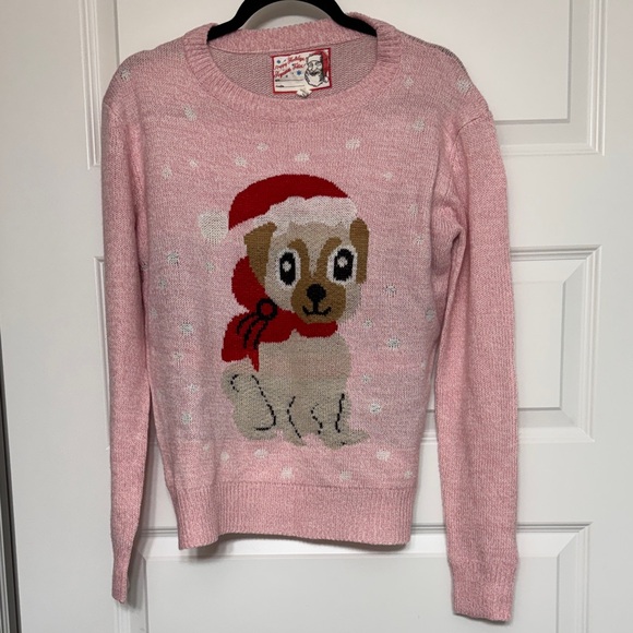 Sweaters - Christmas Pink Dog Sweater